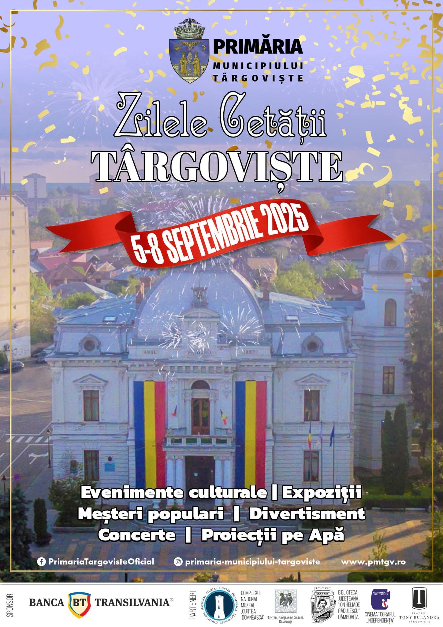Mâine, 5 septembrie, debutează Zilele Cetății Târgoviște 2025 – 4 zile de festival în inima orașului
